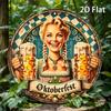 Vintage Bavarian Metal Sign for Cafe Wall