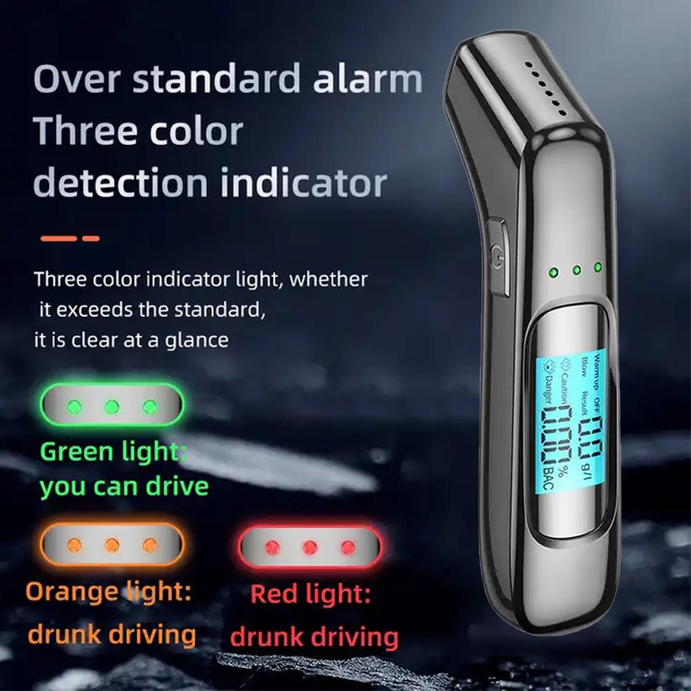 S+ Precision Non-Contact Digital Alcohol Tester with High Accuracy for Drunk Driving Tests