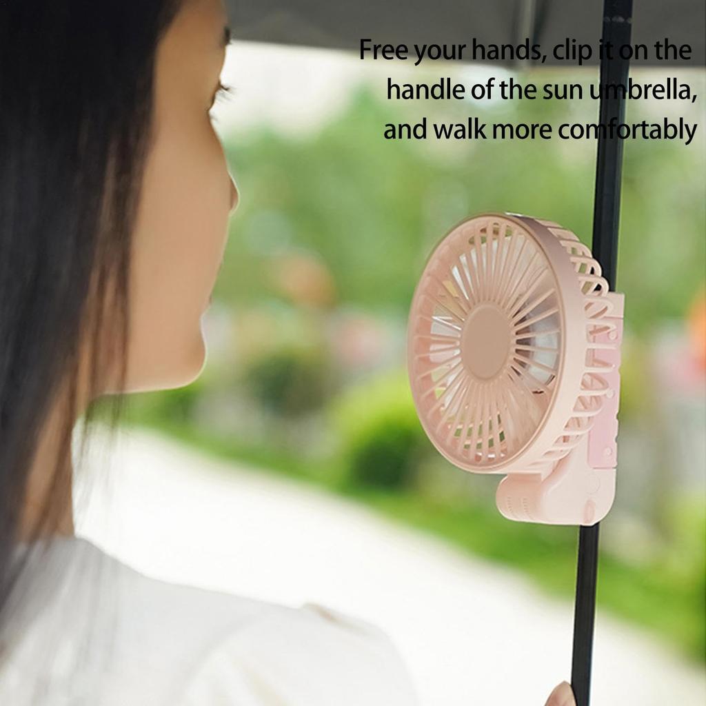 Summer Small Umbrella Fan Handheld Outdoor Portable Hanging Neck Umbrella Foldable USB Desktop Mini Fan Strong Airflow Fa