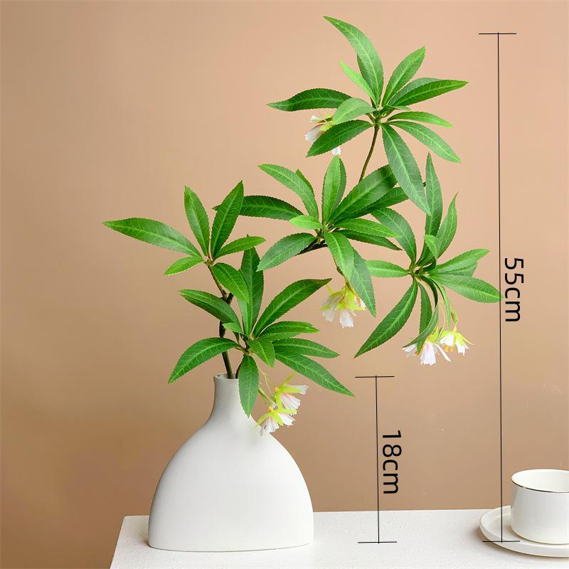 Lifelike Artificial Flower Arrangement with Greenery Potted for Indoor Décor