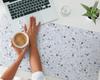 Desk Pad for Keyboard and Accessories Mosaic Terrazzo 100X50 Cm