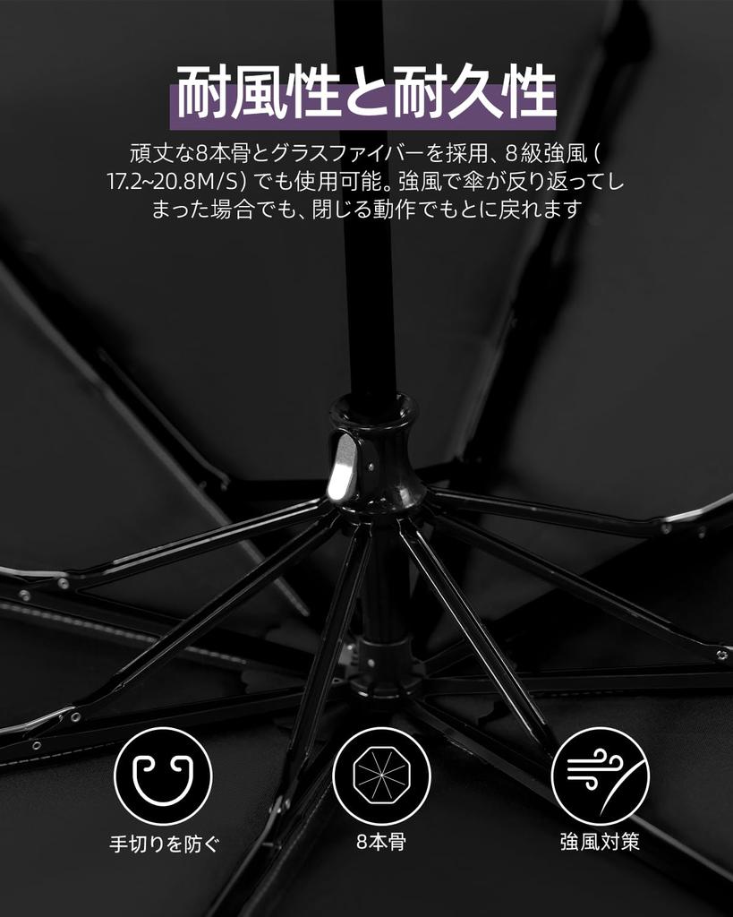 Lilac Folding Water Suitable for Heavy Rainy 8 Water Easy To UV Day Umbrella, Large, Compact, Strong, Durable, Repellent, Windproof, Rain, Season,