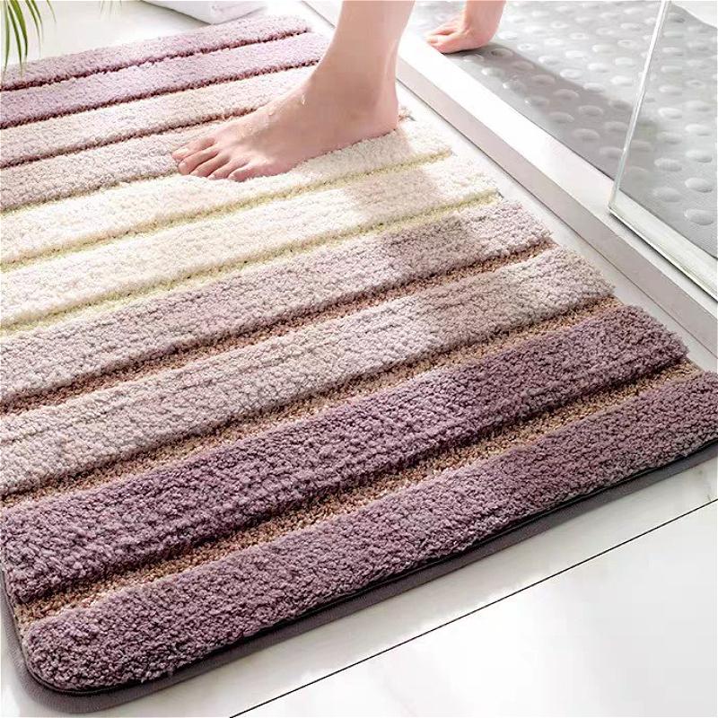 2026 Water-absorbent Non-slip Foot Mat Imitation Cashmere Floor Mat Bathroom Mat Household Door Mat Carpet