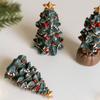 Mini Desktop Resin Small Christmas Tree Ornament Christmas Atmosphere Decoration Gift Ins Po Props Holiday Decoration Supply