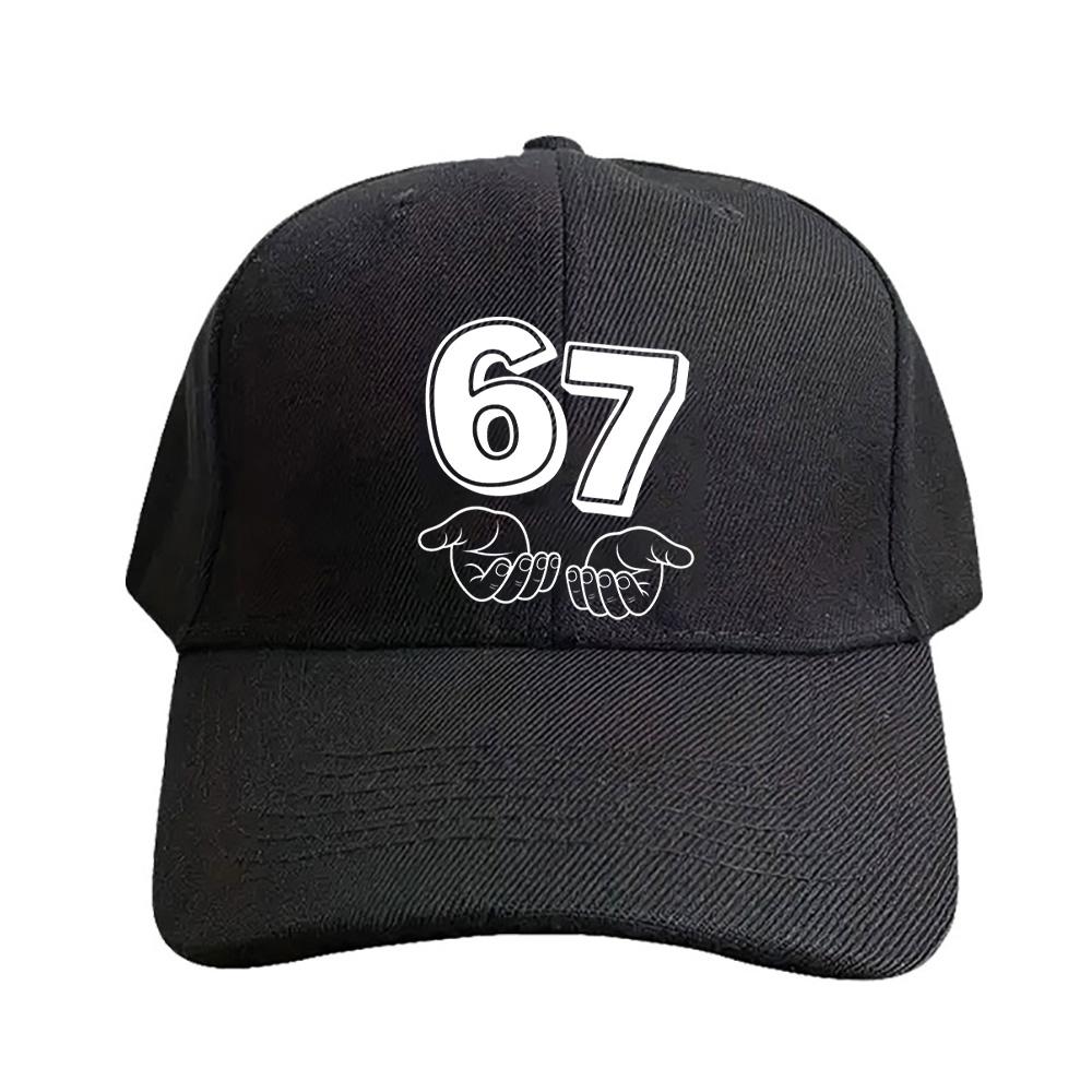 Six Seven Meme Caps Summer Adult Baseball Cap Adjustable with Curved Brim Duckbill Hat Protection Sun Hats