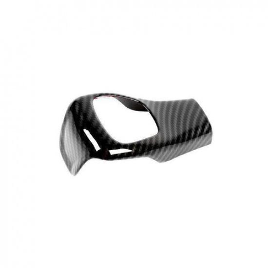 ABS Carbon Fiber Gear Shift Knob Cover Trim For Jeep Compass 2017-