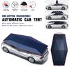 25W Automatic Remote Control Car Umbrella Tent Sun Shade Awning Shelter Cover SUV Truck Sun Shade Waterproof Fold Car Canopy Tent