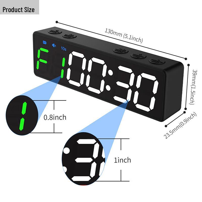 Zhihuixing Magnetic Rechargeable Pocket Sports Timer