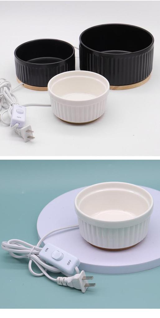 Heated Ceramic Pet Water & Yogurt Bowl for Cats & Dogs