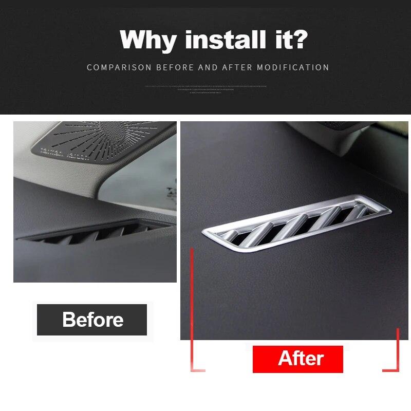 ABS Car Center Console Air Conditioner Vent Outlet Cover Trim For Volkswagen VW Golf 8 MK8 2022 Decoration Accessories