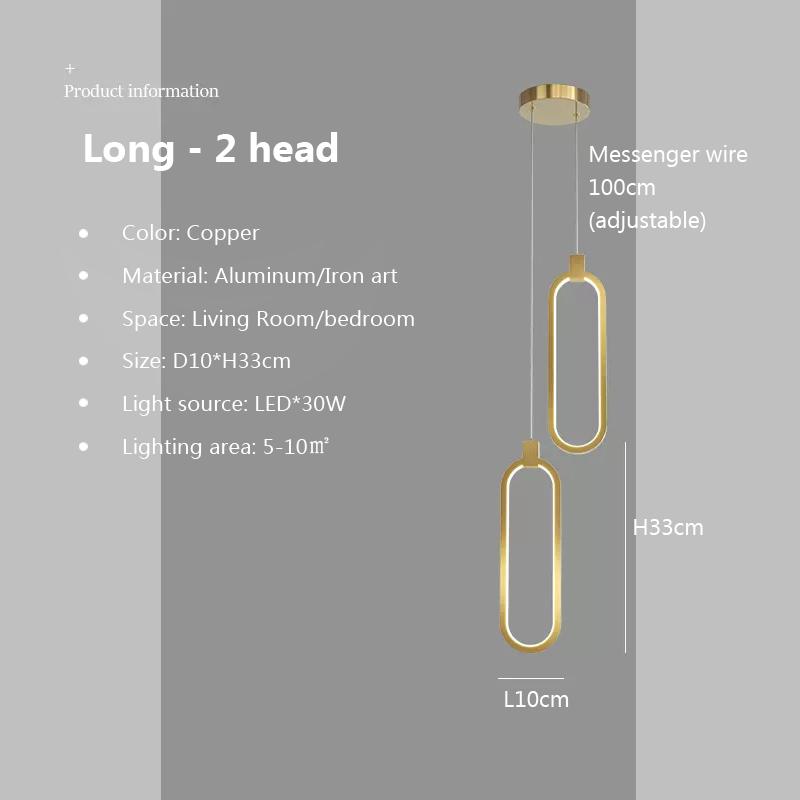Modern LED Minimalist Pendant Light Chandelier For Bedroom Restaurant Living Room Gold Black Hanging Lamp Decoration Fixtures