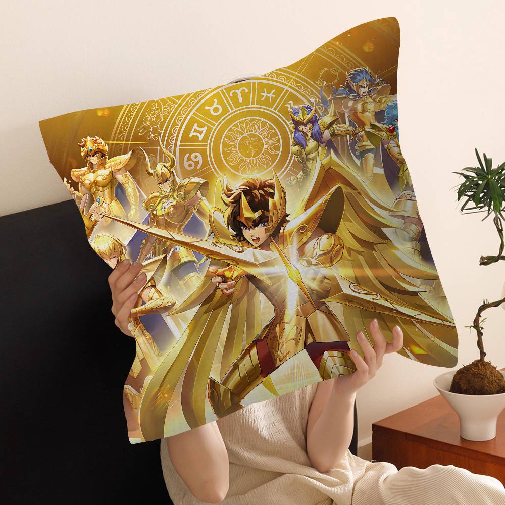 Japanese Hot Anime S-Saint Seiya Cushion Cover Decorative Pillow Sofa Home Decor Case Pillow Cases