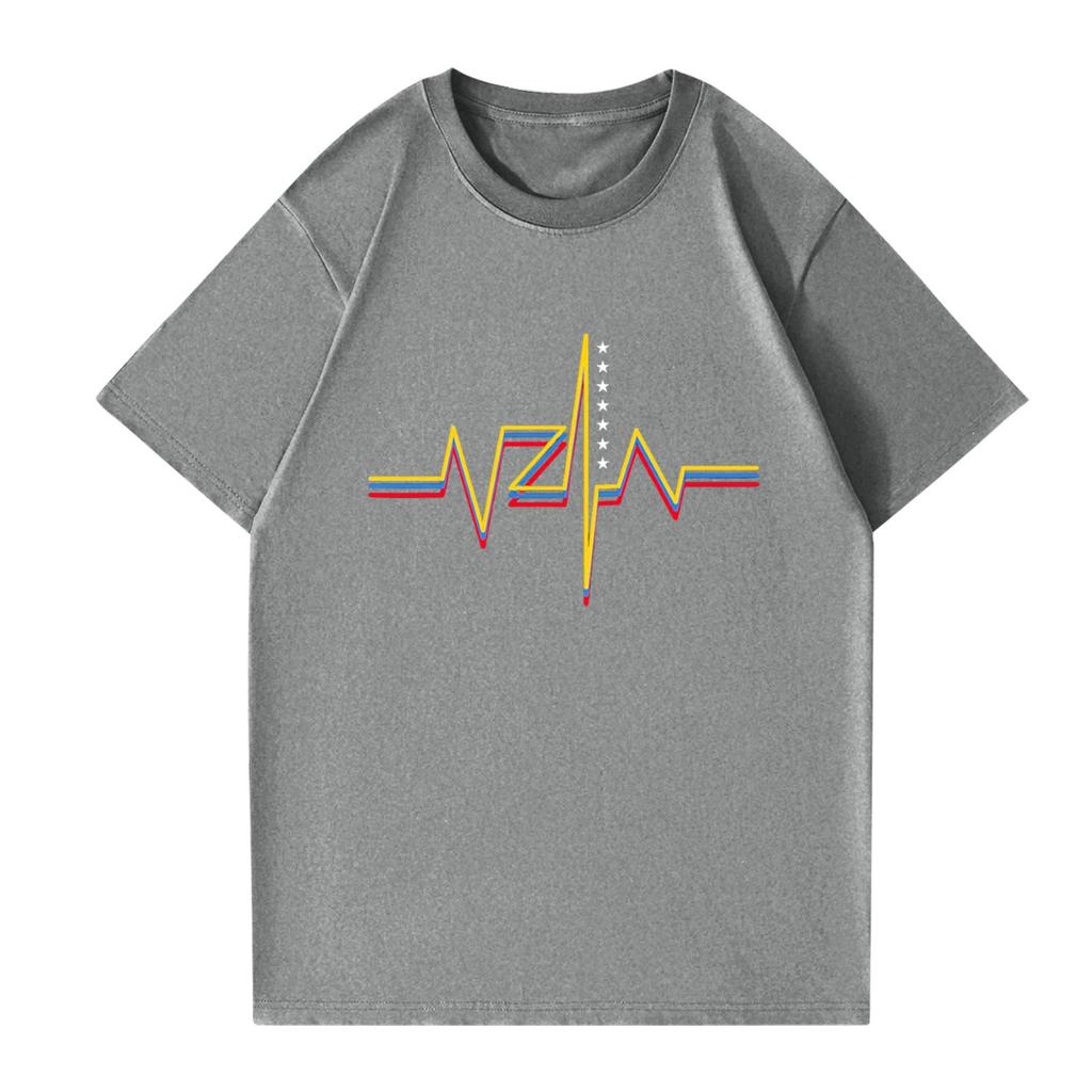 Modisches rundhalsiges lässiges bedrucktes kurzärmeliges T-Shirt Top für Damen und Herren