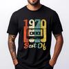 Retro 52th Birthday Cassette 1970 Best Of 70s Pink Graphic Tees Man Camisas De Hombre Hiphop Streetwear Autumn  Man Clothes