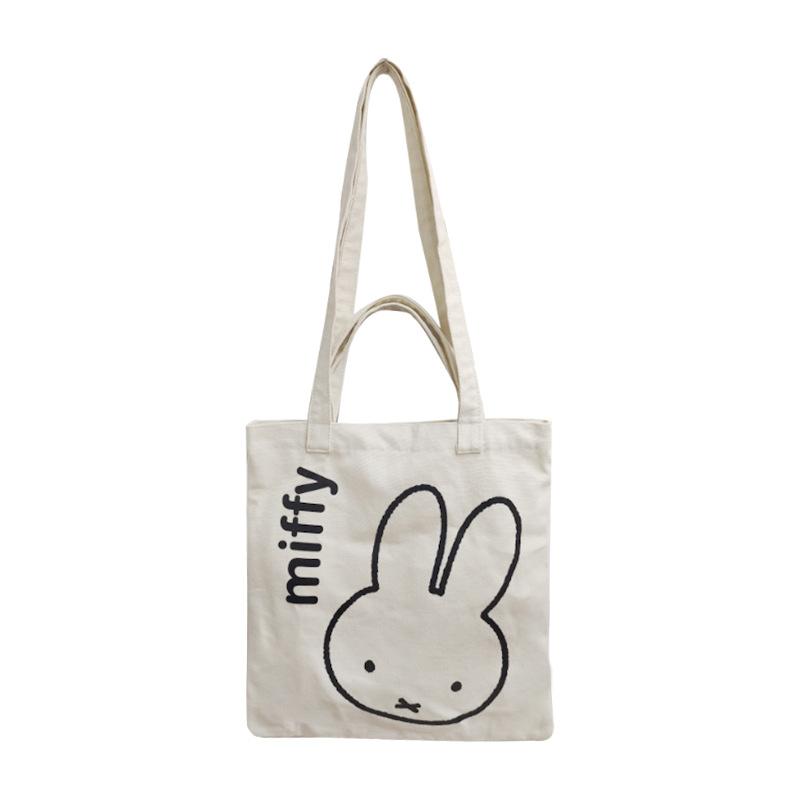 Canvas Tote Bag with Magnetic Snap, Large Capacity Women's Shoulder Handbag