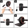 Ab Wheel With Mat - Black