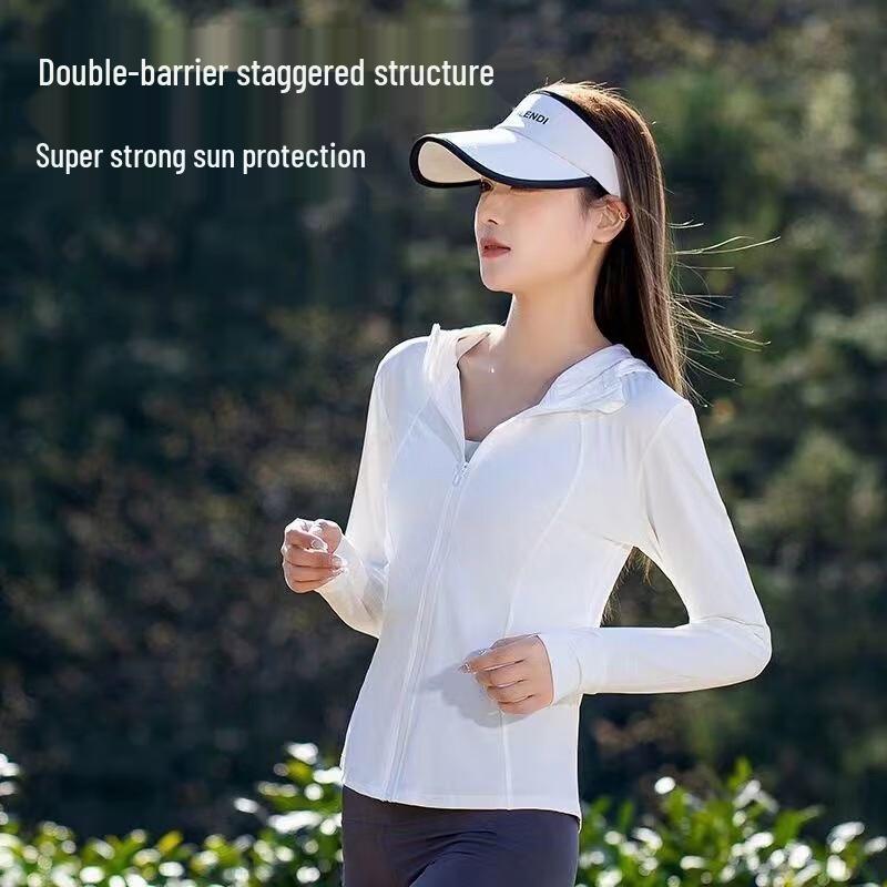 Langsha Women's Ice Silk Hooded UV Protection Sun Jacket