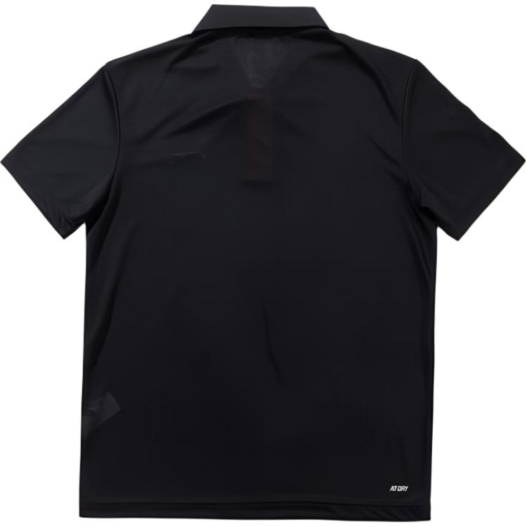Li Ning Brand Printed Comfortable Versatile Short Sleeve Polo Shirt Men tops Black YPLT027-1