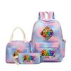 Rhythm Box Music Game Heat Transfer Backpack Sprunki Primary and Secondary School Students Children's Cute Schoolbag Three-piece Set