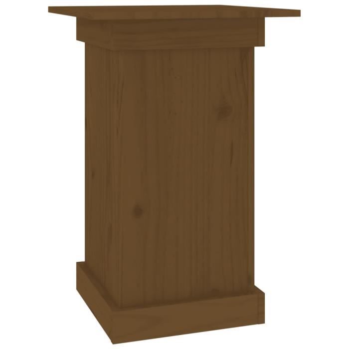 VidaXL Support à fleurs Marron miel 40x40x60 cm Bois de pin solide 823632