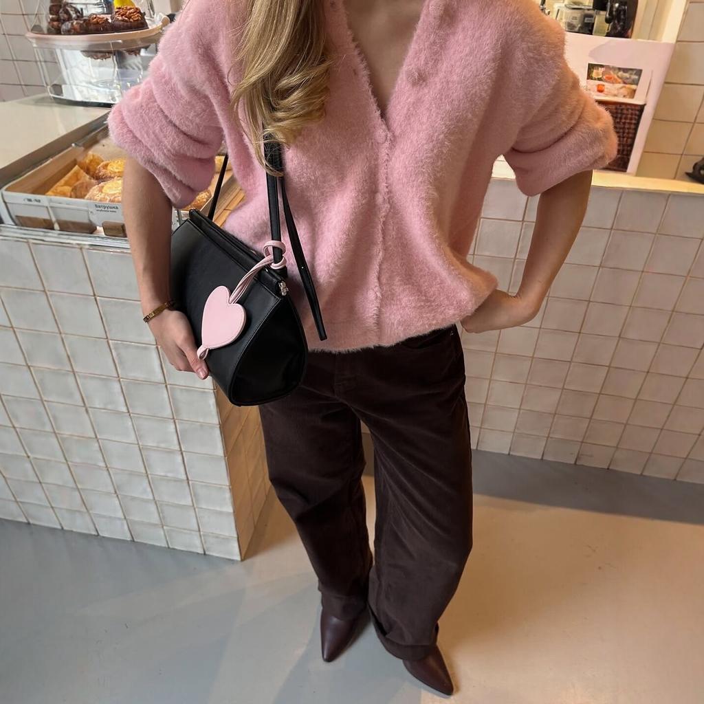 Damen Weicher Dehnbarer Cardigan Pullover Rundhalsausschnitt Langarm Knopfleiste Pullover für Damen Lockerer Sitz Cardigan Pullover Lässig Flauschige Gestrickte Jacken
