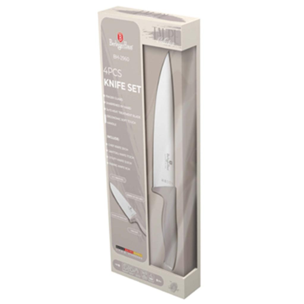 Set Of 4 Kitchen Knives Berlinger Haus Bh-2960 Taupe