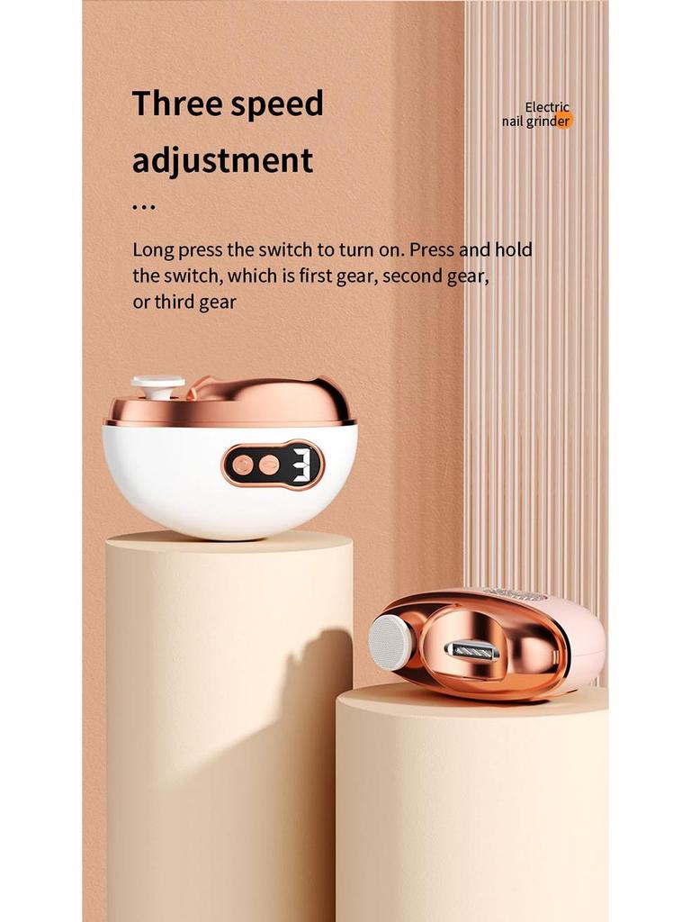 Portable Wireless Electric Nail Clipper and Polisher for Children - Automatic Grinding and Cutting