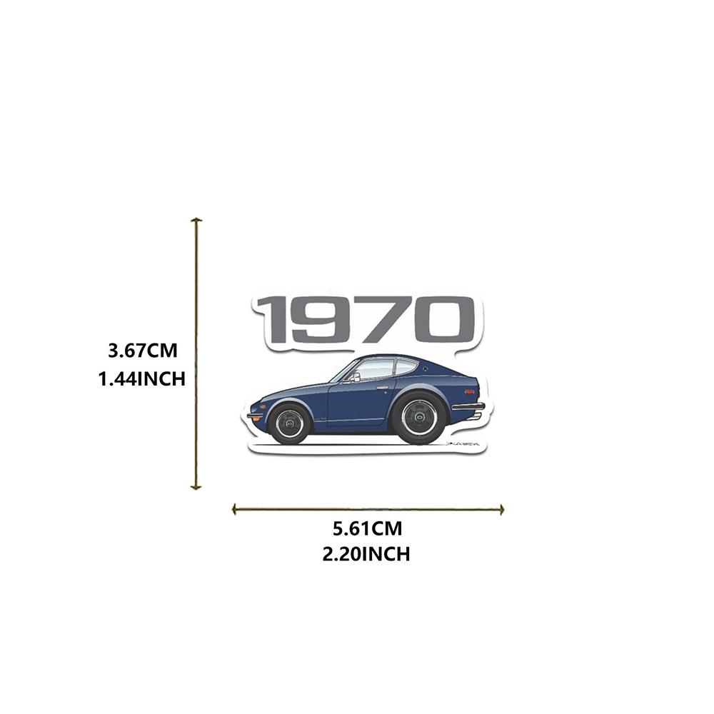 10/30/52pcs Retrofit Racing Sport Stickers Car Graffiti Decal DIY Skateboard Helmet Bicycle Waterproof Cool Cartoon Sticker