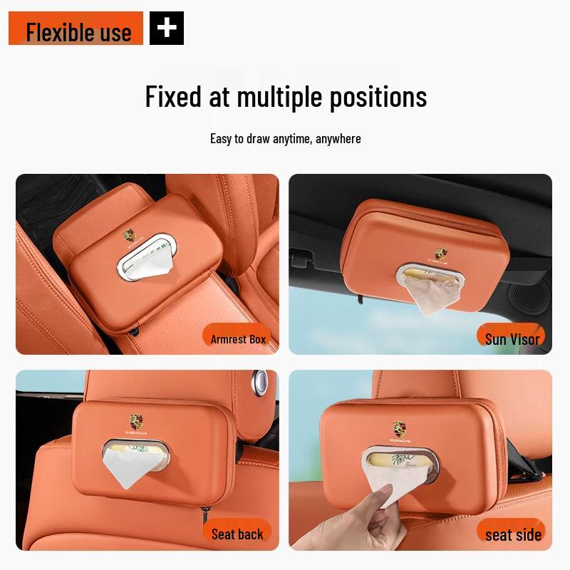 Porsche Cayenne/Macan/Panamera/718/911 Car Tissue Holder