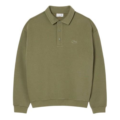 Lacoste Mens Pique Loose Fit Polo Sweatshirt