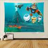 Kawaii OOctonaut Tapestry Wall Hanging Printed Polyester Tapestry INS Decoration Wall Decor