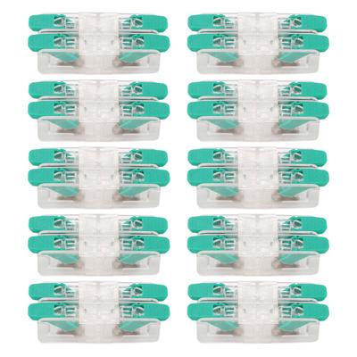 10 Peças Conector de Fio 2 em 2 Saídas 0,5 a 6mm2 Contato de Cobre Conector Condutor para Uso Doméstico