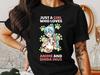 Anime Girl Loves Shiba Inu T-Shirt, Cute Manga Lover Tee, Japanese Style Dog Fan Shirt, Trendy Otaku Gift