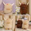 Highland Cow Plush Toy For Home Decor And Play Scottish Cattle Stuffed Animal