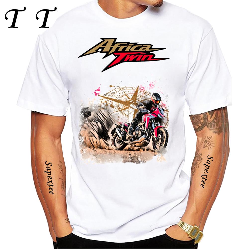 Africa Twin CRF1100 Motorcycle GS Adventure T-Shirt Men TShirt Moto Mountain Riding Sport Clothing Tops Hip Hop Boy Casual Tees