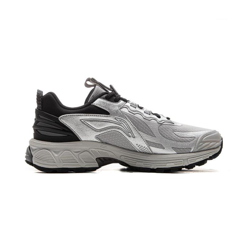 Li-Ning Fuyao 2.0 Trail Men Low Top Running Shoes Silver Grey ARXU011-4
