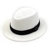 Yunibeosyeolkemiseuteuli Bk Metal Knit White Short Fedora