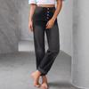 2023 Spring & Autumn Women's Casual Loose Slimming Straight-Leg Culottes Jeans