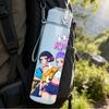 1PC Kpop Two Girl Anime Character 750ml Color Plastic Sports Water Bottle Leakproof Flip Straw Lid Suitable for Sports Office Home Use