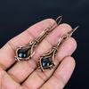 Labradorite 999 Copper Wire Wrapped Earrings, Handmade Gemstone Earrings Jewelry, Gifts For Wife Brand New Earrings