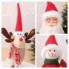 Christmas Santa Doll Decor With Fabric Material For Holiday Window Display