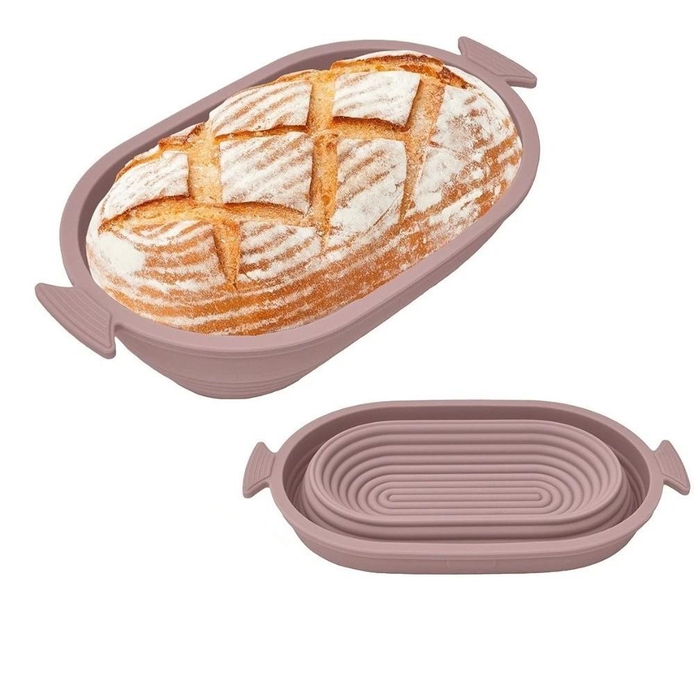 Heat-Resistant Foldable Bread Proofing Basket Silicone Bread Fermentation Basket  Oven Use