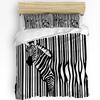 Nordic Zebra Animal White Duvet Cover with Pillow Case Custom 3pcs Bedding Set Quilt Cover Double Bed Home Textile