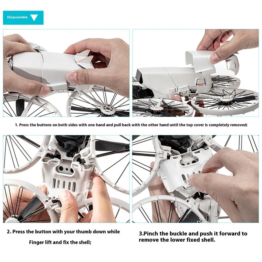 Tool Free Installation Drones Battery Guard Aerodynamic Shape Optimized Cooling Ventilation System Suitable for FLIP