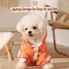 Fleece Lined Pet Outdoor Clothing Anti-Shedding Dog Bodysuit Protective Romper  Winter Season
