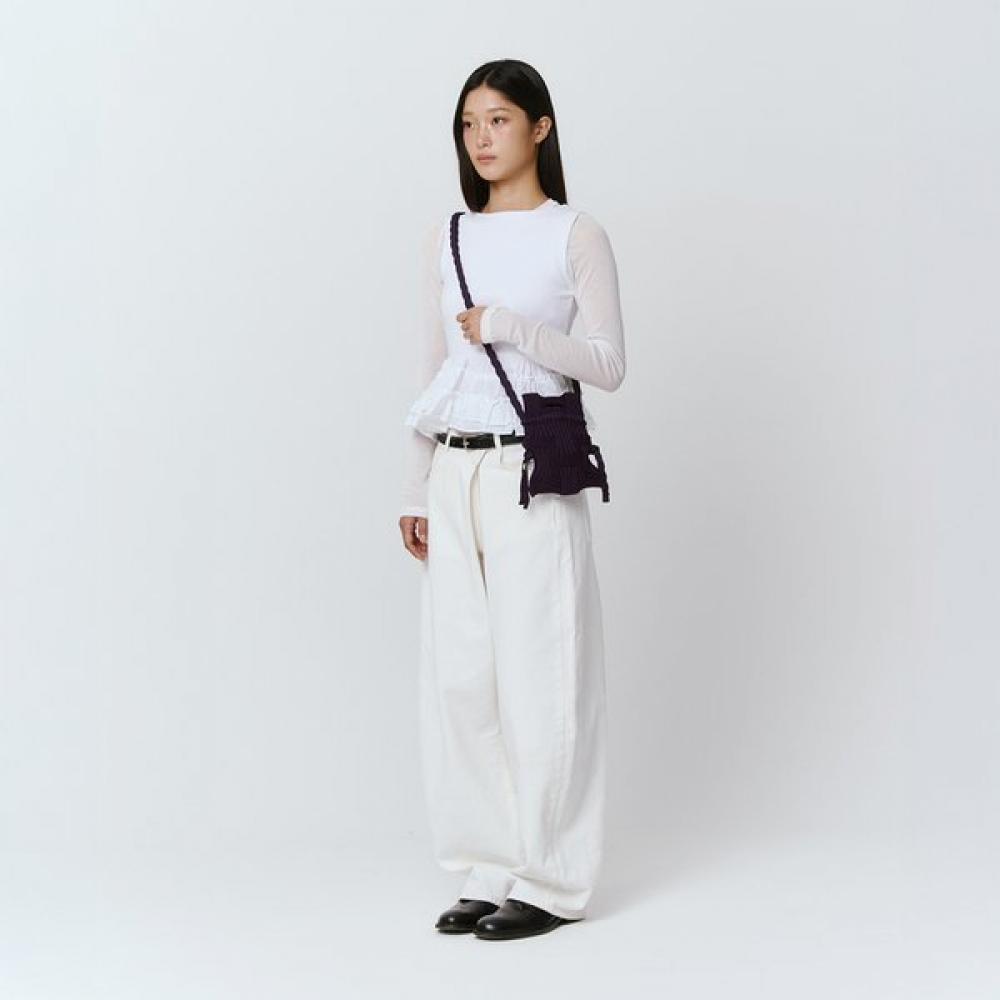 Pleatsmama Mini Crossbow Bag Deep Purple