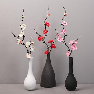 Simulation Seide Pflaume Künstliche Blumen Pflaumenblüte Zweig Gefälschte Blume Pflanze Hochzeit Wohnzimmer Home Büro Dekoration