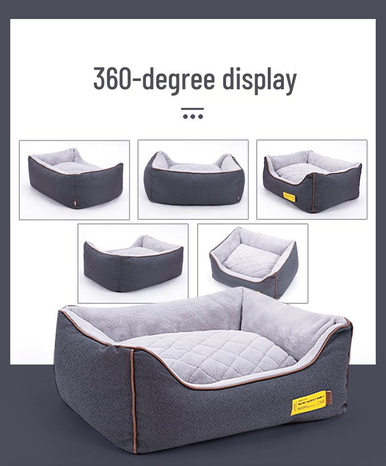 Winter Warm Corgi Dog Bed: Removable & Washable Pet Sofa for Small/Medium Dogs