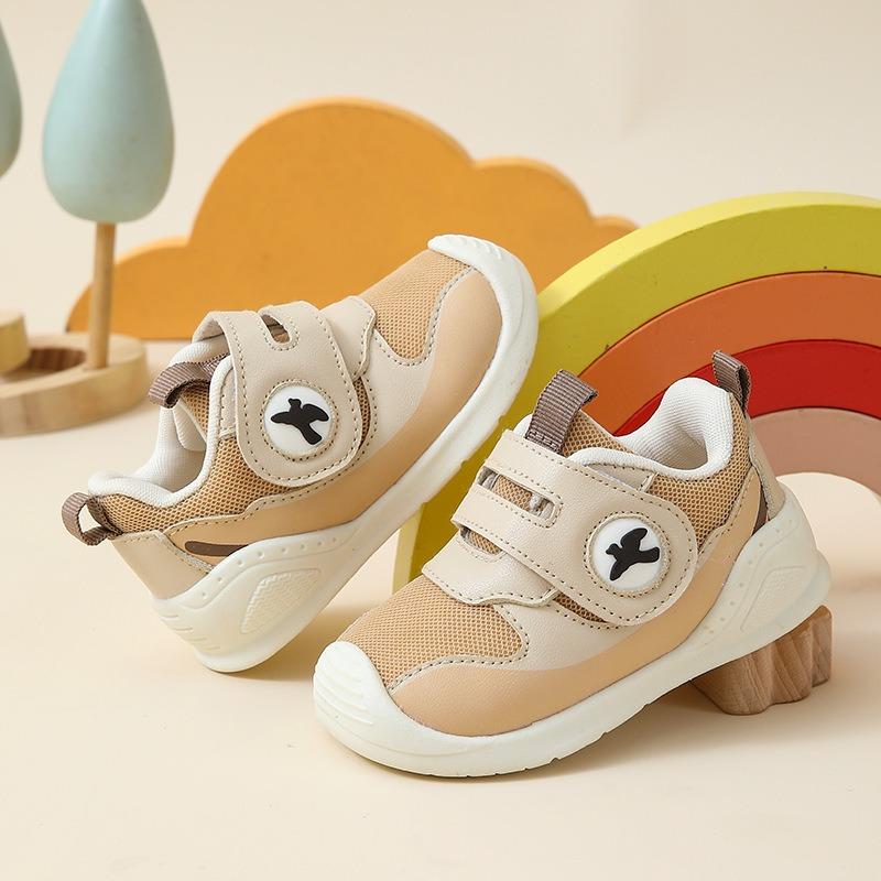 Sapatos de aprendizagem para andar para meninos, sapatos de bebé, primavera-outono 0–1/2/3/4 anos, sapatos infantis macios com sola flexível, sapatos funcionais para bebés e crianças pequenas meninas