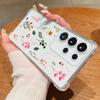 Colorful Flowers Phone Case For Samsung Galaxy S25 Edge S24 FE S25 S24 S23 S22 Ultra A36 A56 A16 A55 A54 A15 5G Clear TPU Cover